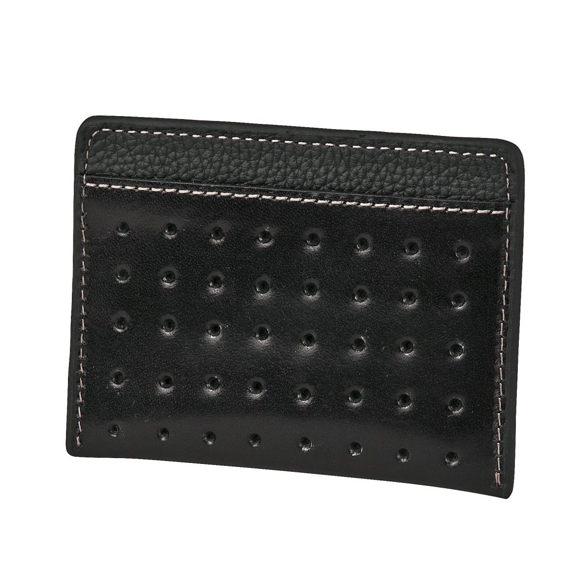 J.FOLD Flat Carrier Leather Wallet - Black